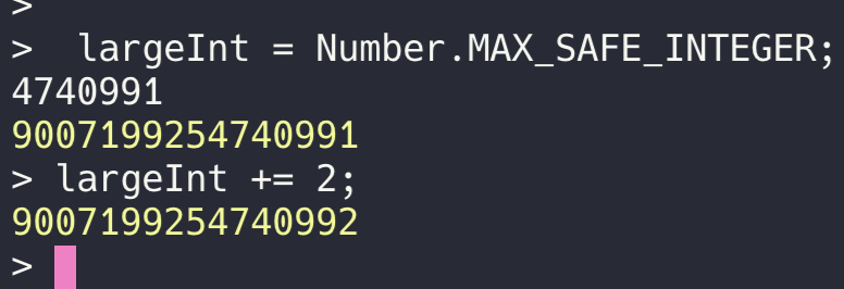 largeInt example