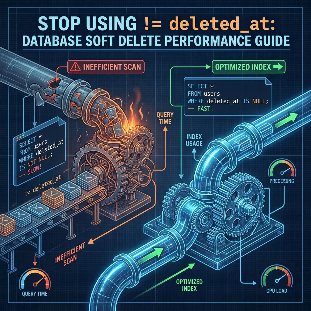 Stop Using != deleted_at: Database Soft Delete Performance Guide